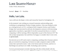 Tablet Screenshot of lukeskarth.com